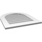 Ekena Millwork Round Top Surface Mount PVC Gable Vent: Non-Functional, w/ 3-1/2"W x 1"P Standard Frame, 24"W x 28"H GVPRT24X2801SN - alternate 4